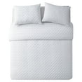 thumbnail image 4 of VCNY Home Nina II 3-Piece White Geometric Comforter Set, Full/Queen, Adult, Unisex, 4 of 6
