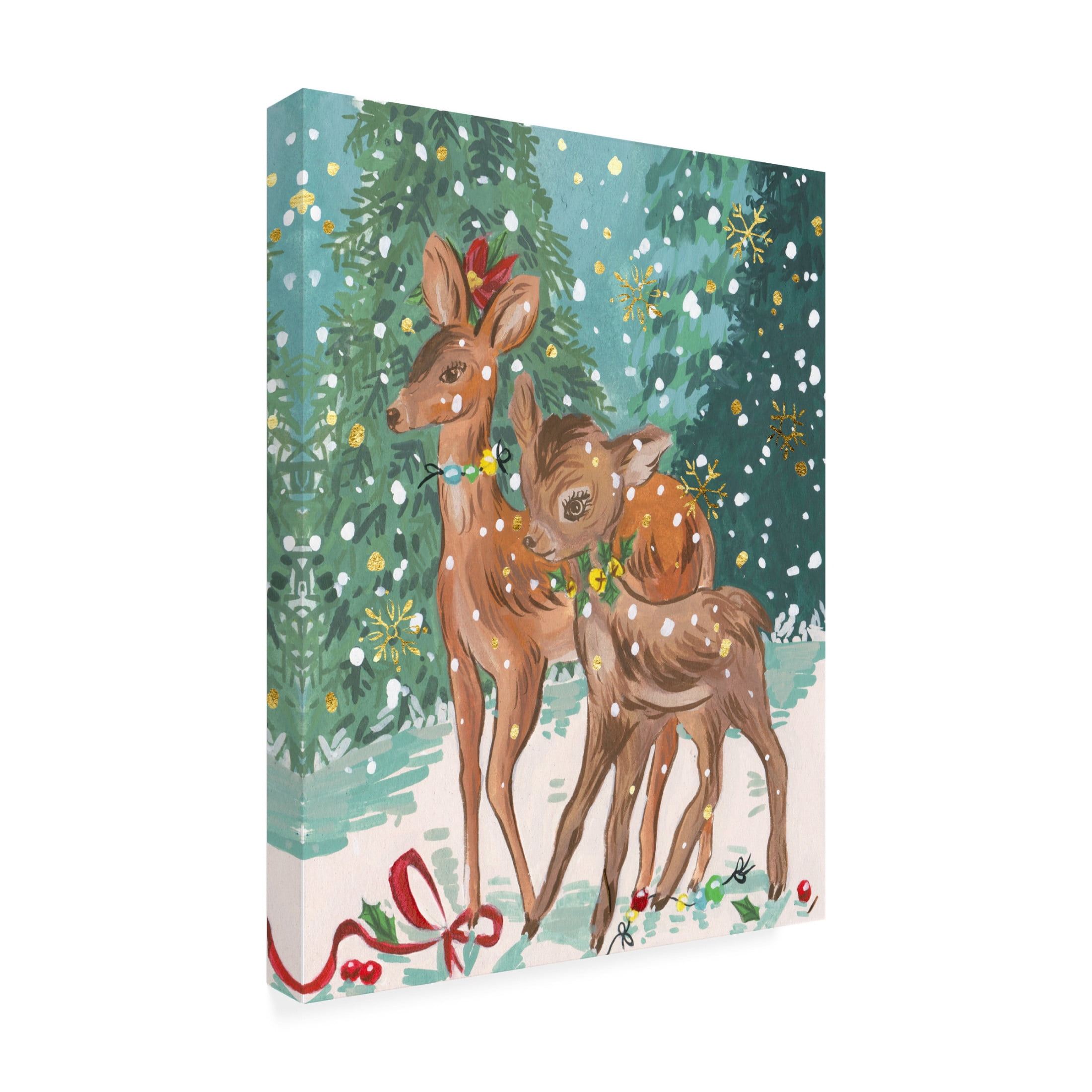Trademark Fine Art Melissa Wang Doe and Fawn I Canvas Wall Art