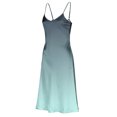 thumbnail image 7 of SCSAlgin Women's Summer Casual Gradient Printed Nightdress Sleeveless V-neck Split Strap Sleeping Dress, 7 of 7