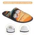 thumbnail image 3 of Balery Serene Ocean Sunset Pantuflas de Casa de Felpa Silenciosas con Diseño Estampado, Zapatillas Cómodas Antideslizantes de Algodón para Interior-Medium, 3 of 8