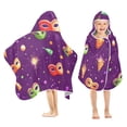 thumbnail image 2 of Mardi Gras Party Masks Hooded Beach Towel Kids Bath Towels Quick Dry for Pool Swiming 50" x 23.5" Microfiber Soft Bathrobe, 2 of 7