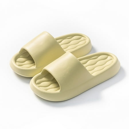 

Summer new household shit feeling EVA slippers bathroom bath non-slip bedroom soft bottom slippers