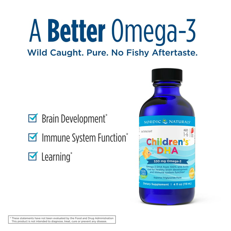 Nordic Naturals Children's DHA Xtra Omega-3 Supplement Liquid