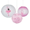 Little Ballerina Paper Lanterns - Party Decor - 3 Pieces