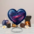 thumbnail image 5 of MUKTIVE Galaxy Blue Urns for Human Ashes Adult, Keepsake Funeral Urn for Adult Ashes Women & Men With, Burial Ash Urns for Humans 3 Inch, Heart Memorial Gifts for Women & Men, 5 of 7