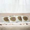 thumbnail image 7 of Ambesonne Ethnic Throw Pillow Cover 4 Pack, Mandala Vintage Elements, 18", Multicolor, 7 of 7