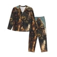 thumbnail image 1 of Fotbe desert Man Shepherd Dog Conjunto de Pijama de Manga Larga para Mujer con Estampado, Ropa de Dormir de 2 Piezas, Conjunto de Casa Suave y Cómodo con Bolsillos-X-Large, 1 of 7