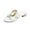 White Slippers for Women, variant on Women's Slippers Lightweight Round Toe Low Heel Perfect For Weekend Outings And Errands For Daily Commute And Leisure Black 8.5