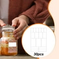 thumbnail image 5 of Tnarru 30 Pieces Removable Labels for Jars Pantry Labels Portable Storage Jars Stickers for Food Containers Fridge Toys Mailing Gift White, 5 of 5