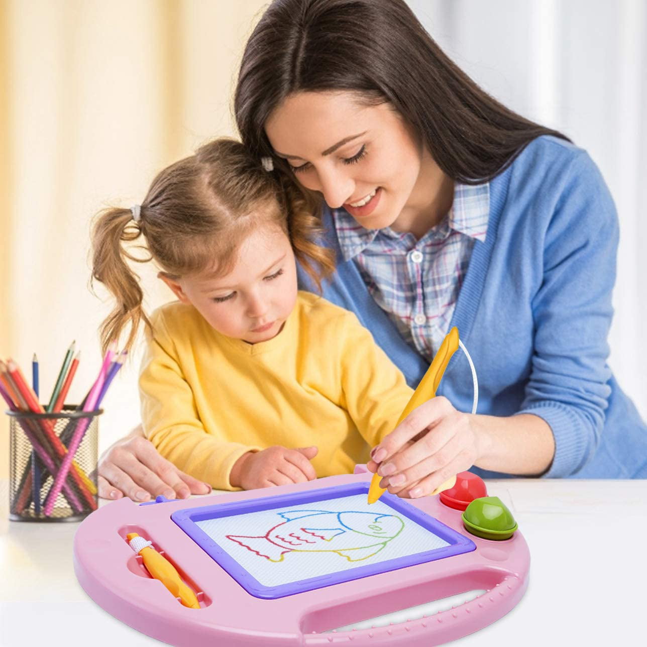 Kikidex Toddlers Toys Age 1-3, Magnetic Drawing Board, Toddler Girl To –  Shop Better Deals