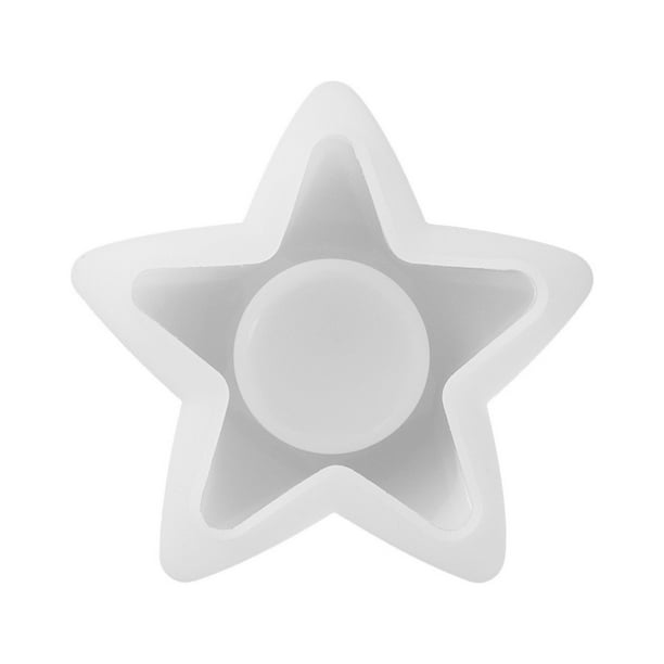 Molde De Silicona Para Portavelas Molde Para Portavelas Con Forma De Estrella, Luna Y Corazón Moldes Artísticos De Silicona Molde Para Fundir Portavelas
