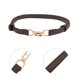 thumbnail image 4 of Ofertas Únicas Cinturón de Envoltura de Festival 1 Pc Elegante Doble Hebilla Cuerda Ajustable para Mujeres Marrón, 4 of 5