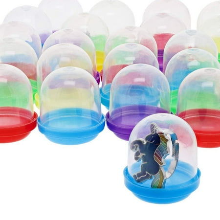 Plastic Capsules Vending Machine Juvale 250-Pack 1-Inch Vending Machine Acorn Capsules Gumball Containers, Assorted Colored Lids ()