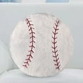 thumbnail image 6 of STARTIST Sports Throw Pillow Pillow Toy, Multipurpose Huggable Decorative Sports Ball Pillow for Valentine, Living Room Travel baseball S, 6 of 8