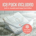 thumbnail image 3 of COOK WITH COLOR Snack Container with Ice Pack, Food Storage Containers, Meal Prep Containers, Coral, 3 of 9