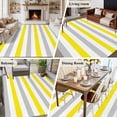 thumbnail image 5 of 5'x8' Area Rugs, Yellow Grey Indoor Outdoor Area Rug for Living Room Bedroom, Farmhouse Watercolor Modern Geometric Washable Bathroom Rugs Kitchen Floor Carpet Mats Home Decor Aesthetic, 5 of 8