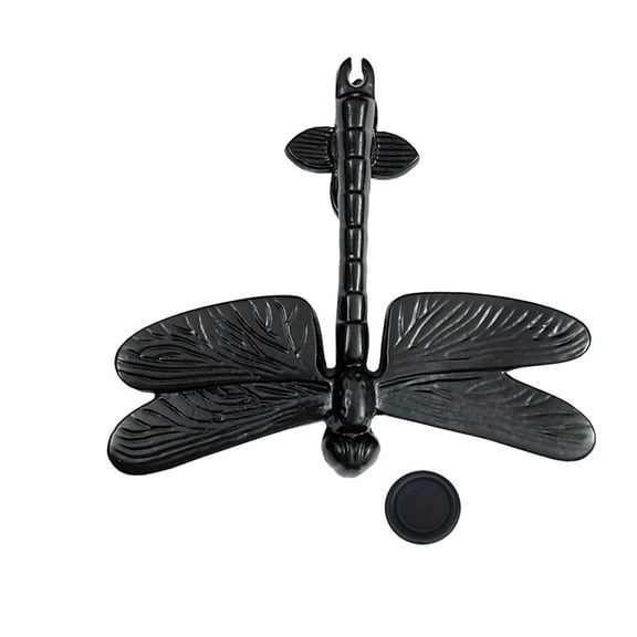 Shristy Hardware "Dragonfly" Decorative Iron Door Knocker - (Pack of 1 Black Powder Coated Finish)