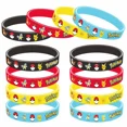 thumbnail image 3 of 12 pulseras de Pokémon con figuras de acción de Anime, Pikachu, Charmander, pulseras de silicona de dibujos animados para niños, regalos de fiesta de Cosplay, 3 of 5