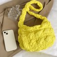 thumbnail image 3 of Bolsos acolchados de nailon para mujer, bolsos de hombro, bolsos de compras pequeños Hobo (amarillo) Ndcxsfigh Para Estrenar, 3 of 4