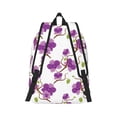 thumbnail image 3 of Balery Orchids Flowers Vintage Canvas Backpack for Men and Women - Large Capacity, Durable Travel Laptop Bag for School, Work, Hiking, and Outdoor Activities, 3 of 7