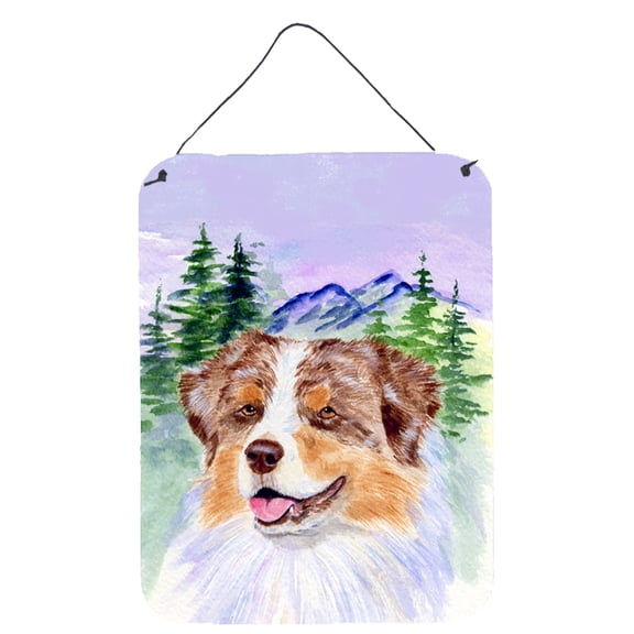 Caroline's Treasures SS8001DS1216 Australian Shepherd Wall or Door Hanging Prints, 12x16, multicolor