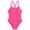 Hot Pink, variant on UngA Girls Swimsuit Criss Cross One Piece Bathing Suit for Girls Solid Color Adjustable Straps Swimwear (Black,9-10 Years)