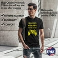 thumbnail image 5 of Greenyef Graphics I Paused My Game to Be Here Gamer Gift Funny Tee Men's T-Shirt Style-23 (Black & Yellow, X-Large), 5 of 6