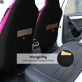 thumbnail image 3 of Zufioo Neon Toy Cat Reflections Print Car Seat Protectors, SUV, Truck, Van Seat Covers - Strap Design, High Elasticity and Dustproof, Car Interior Protectors Auto Parts-1, 3 of 9