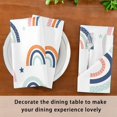 thumbnail image 7 of Cloth Napkins 6PCS Watercolor Rainbow Dinner Table Napkin Decorative for Family Party Restaurant Wedding Use 20 Inch Washcloth Gift, 7 of 7