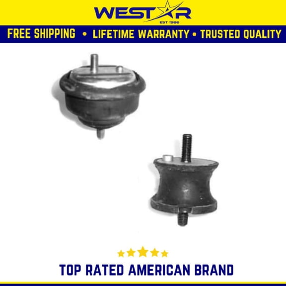 Westar Industries Compatible fors BMW Passenger Car 4 Piece Engine & Transmission Mount Kit Replaces 9003 9096