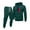 Dark Green, variant on yuCgh Men's Printed Hoodie and Sweatpants Casual Sports Suit, Two-Piece Set with Graphic Design for Men's Athletic Wear, Comfortable for Running and Outdoor Activities,Beige L