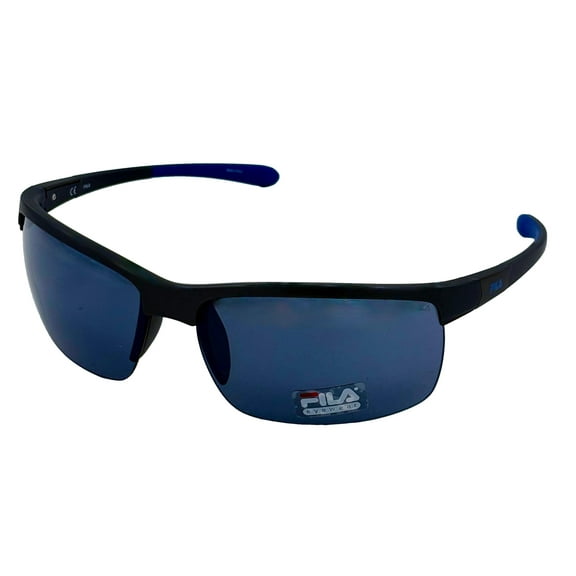 Fila Mens Rimless Matte Black Plastic Sunglass , Smoke Lens SF9144 T17X