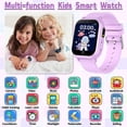thumbnail image 2 of Reloj inteligente Melontti Kids IP67 a prueba de agua para 32 juegos, color morado, 2 of 7