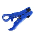 thumbnail image 2 of Riwesomey Cable de alambre pelador de cortador universal para herramienta de pelado coaxial UTP/STP RG59/6/7/11 de alambre plano o Artesanía Azul, 2 of 3