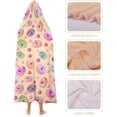thumbnail image 4 of Donuts with A Fruit Hooded Blanket Soft Fleece Flannel Blanket All Season Blankets for Bed Decorative 60"x80", 4 of 6