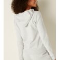 thumbnail image 2 of Sudadera con cremallera completa y logo PINK de Victoria's Secret en gris, talla M, 2 of 6
