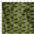 thumbnail image 4 of Soimoi Green Heavy Canvas Fabric Mountains & Text Printed Fabric 1 Yard 58 Inch Wide, 4 of 5