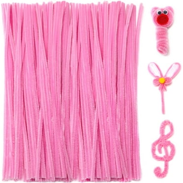 Pipe Cleaners for Crafts (200pcs in Pink), 12 inch Long Pipe Cleaners, Pink Pipe Cleaners.…