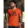 thumbnail image 2 of Trick Or Treat Halloween Quote. T-Shirt Men -Image by Shutterstock, Male Small, 2 of 4