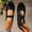 Black, variant on Women's Casual Flats, Plus Size Loafers, Bow Detail Round Toe Shoes, Comfortable Elastic Ankle Strap, Lightweight Flexible Sole, Indoor Outdoor Everyday Wear Wine G