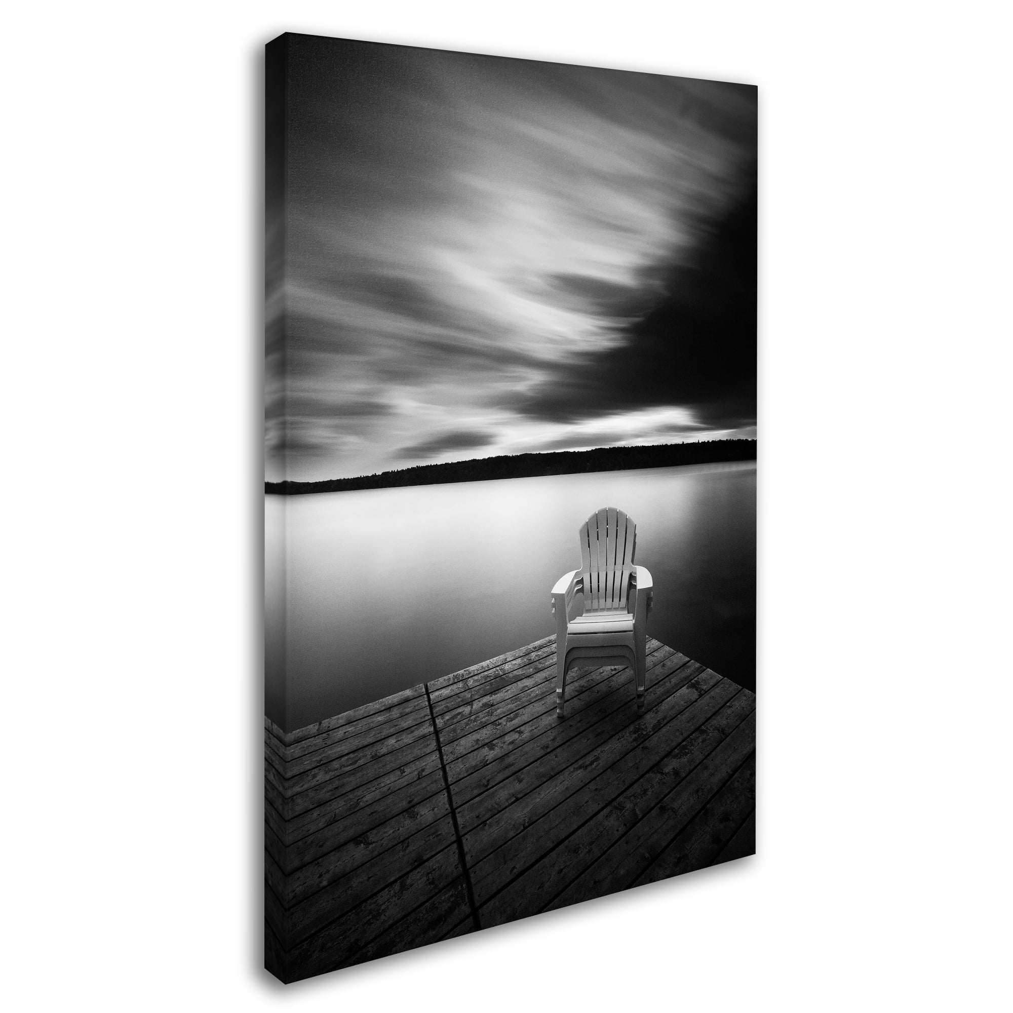 Trademark Fine Art 'Vacationland (Three Stacked Chairs)' Canvas Art by Geoffrey Ansel Agrons