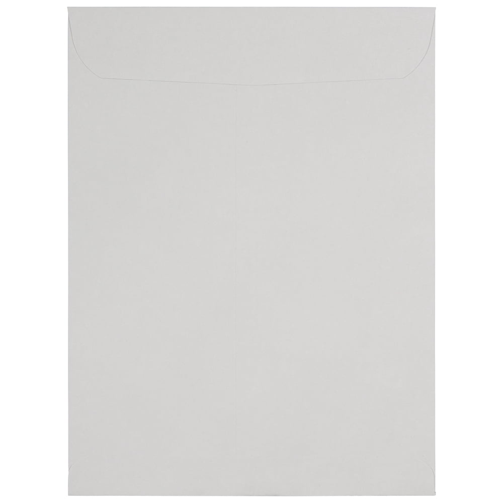 JAM Paper 9 x 12 Catalog Envelopes, Light Grey, 10/Pack, Peel & Seal
