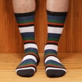 thumbnail image 3 of Men's Medium Rayon from Bamboo Fiber Stripe Socks - Color 04 - 1 Pair, Size 6-10, 3 of 4