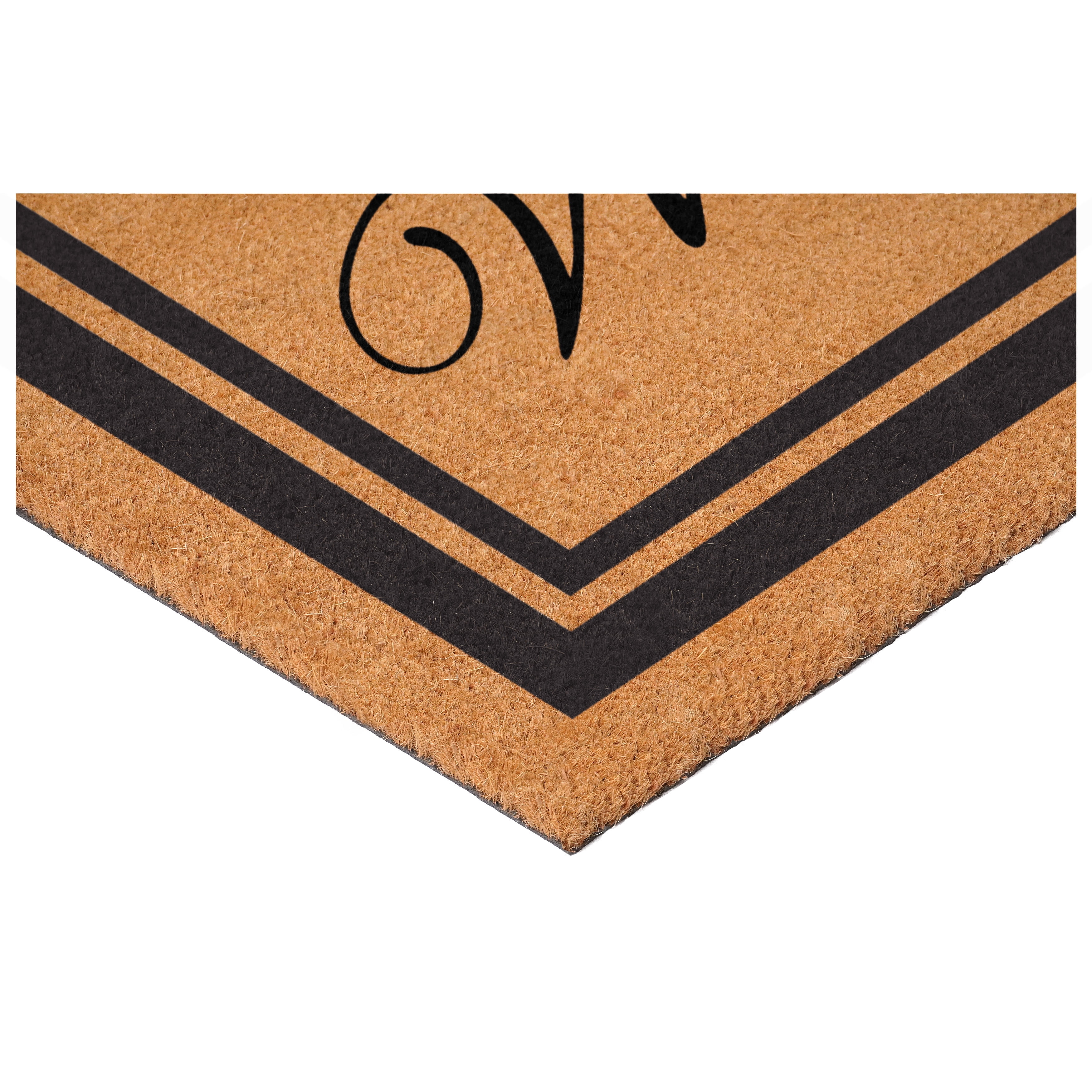 Home & More Border Welcome Coir Outdoor Doormat