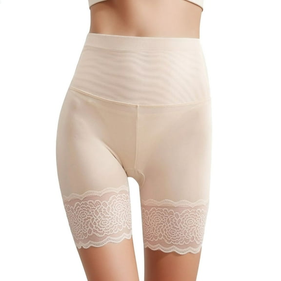 Daznico Womens Underwear - Women Lace Shapewear High Waist Lift Shapewear - Panties for Women,Color:Beige,Size:3XL