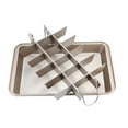 thumbnail image 4 of 18 Cavity Brownie Baking Pans Removable Non-stick Cake Mold Cake Pan High-carbon Steel 8*12 inch, 4 of 6