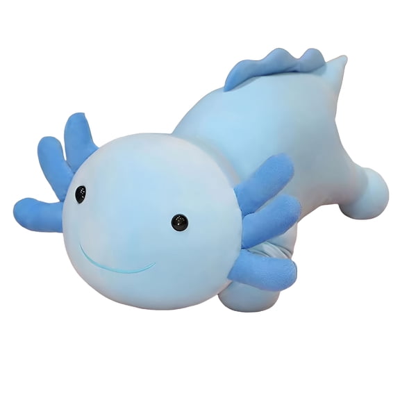 BESTSKY Axolotl Plush Toy,11.8 inches Soft Cute Axolotl Stuffed Cotton Plush Pillow Salamander Animal for Boys Girls Kids Gift (Blue)