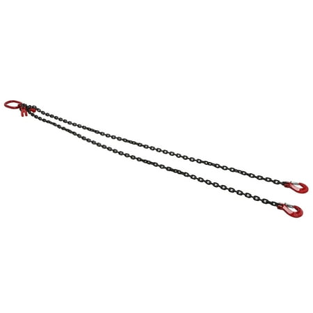 

Lifting Chain Sling 2 Hooks Adjustable for Crane Operations 2 Meter 4.75 Tons 8mm