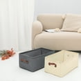 thumbnail image 6 of Unique Bargains Fabric Storage Cube Bin for Shelves Collapsible Storage Basket 1 Pcs Grey, 6 of 7
