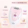 thumbnail image 2 of LEEYNEER Smooth Glide Epilator for Women Facial Hair  Portable Facial Epilator for Women Epilator Hair Removal for Women  Face Epilator Facial Epilator  Hair Rmoval for Face Bikini, 2 of 8